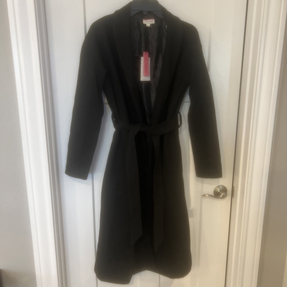 NEW- André by Unit~SMALL~WOMENS BELTED WRAP COAT